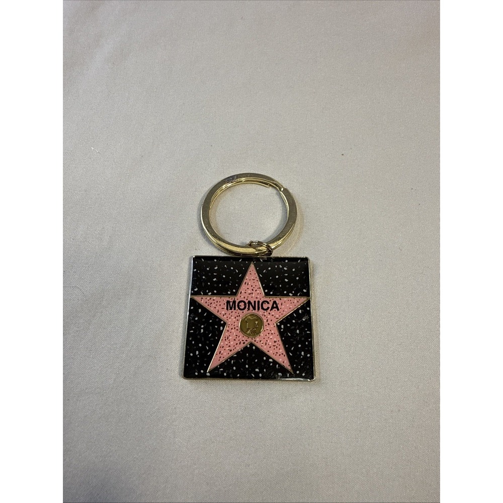 Hollywood Walk of Fame Star Keychain "Monica" Personalized Souvenir Keyring